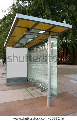 bus stop board