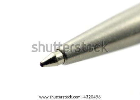 ballpoint pen tip; differential focus