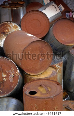dumped barrels of toxic waste