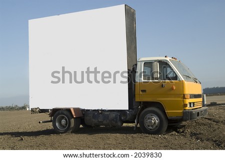 Billboard Truck ready for text