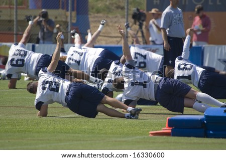 OXNARD, CA - August 4: Dallas Cowboys Training Camp in Oxnard, California, August 4, 2008