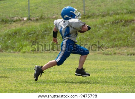 football players running. Football Player Running