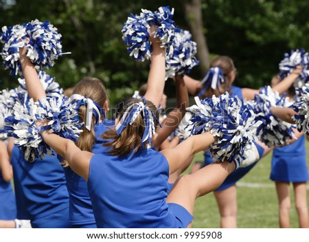 Cheerleaders Cheering at Game 1