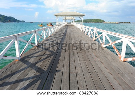 Wooden Pavilion on the Sea