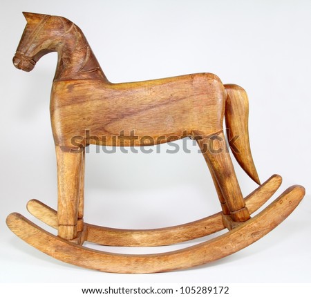 Wooden horsy - a rocking chair