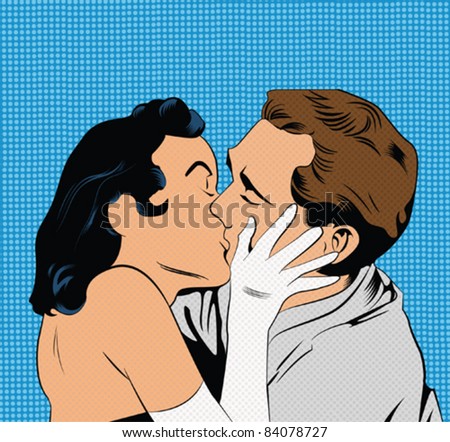 Kissing Pop Art