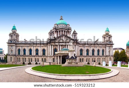 Belfast City Hall and Donegall Square, Northern Ireland, UK