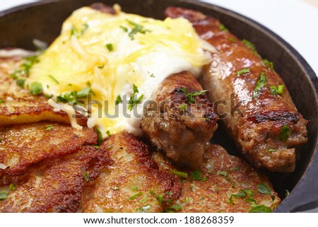 Potato Pancakes with sausage
