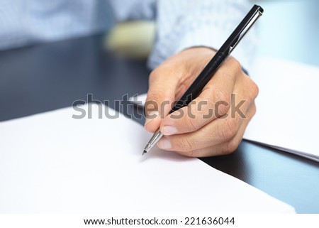 men with pen
