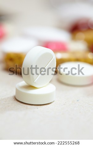 macro shots of tablets and capsules