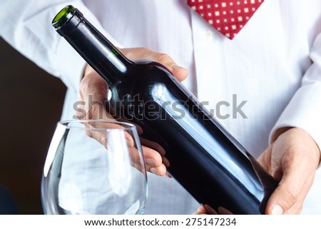 man with wine