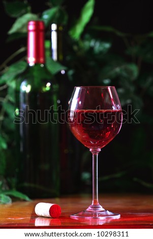 Wine composition, pink wine