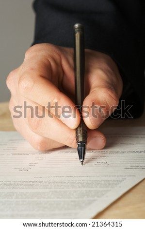 pen work hand work, signature