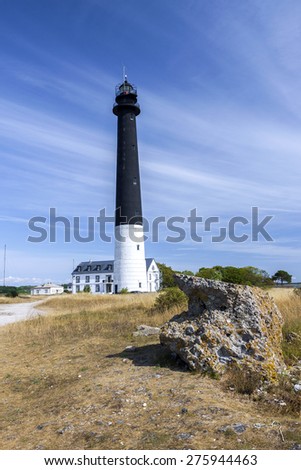 Remote lighthouse in Saaremaa island, Estonia