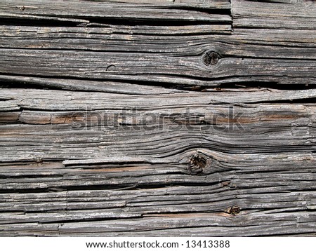 Old rotten wood logs, natural wood texture