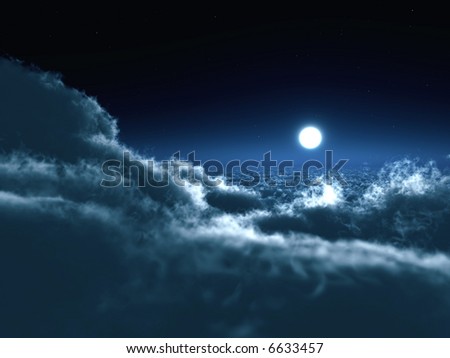 Of The Star Sky And Clouds