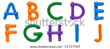 letters to colour