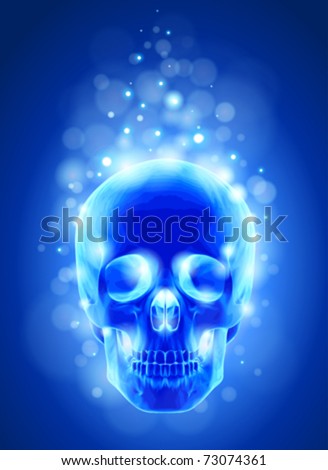 [Jeu] Association d'images - Page 12 Stock-vector-skull-x-ray-blue-background-lights-technology-vector-73074361