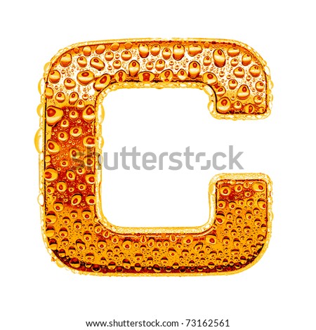 Gold C Letter