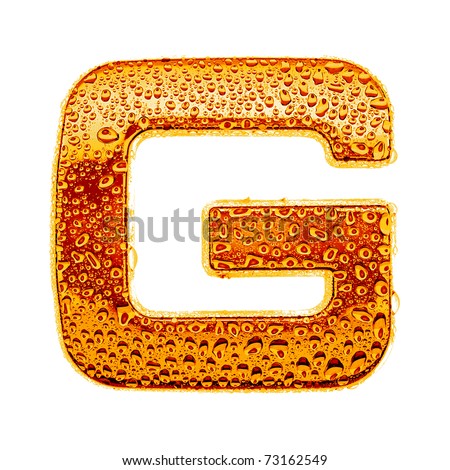 Orange Letter G