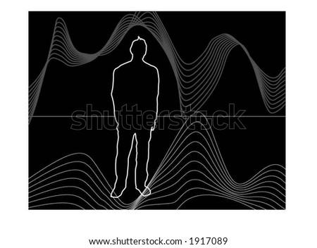 vector outline person
