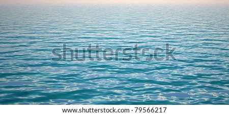 Sea surface with wave