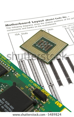 motherboard instruction manual with pentium IV cpu and board