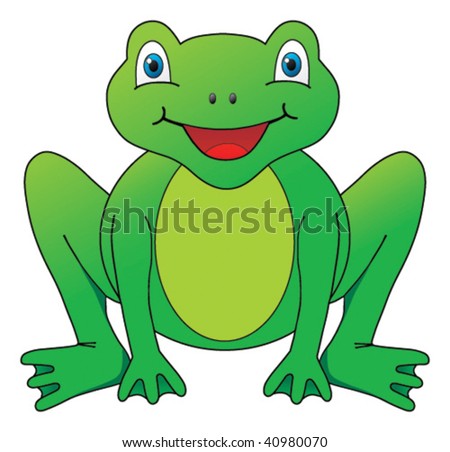 Smiling Frog Cartoon