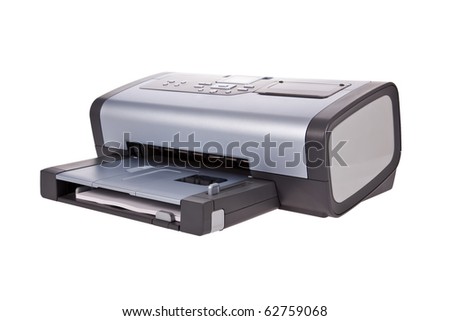 Inkjet printer isolated on a white background
