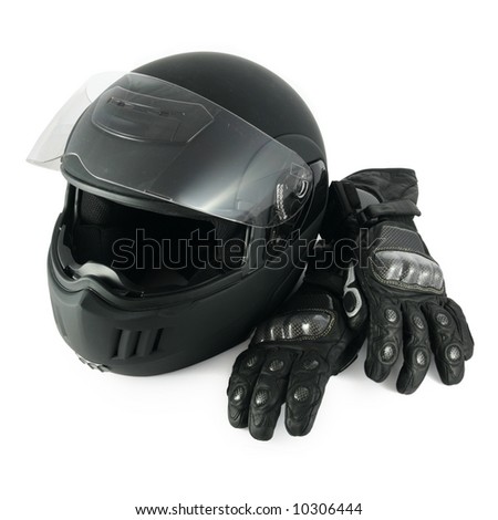 Motorcycle And Helmet