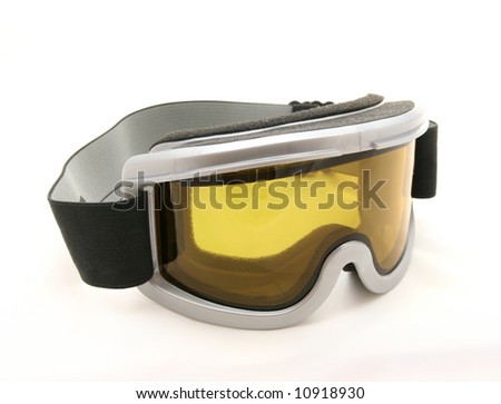 stock photo : Ski goggles on white background ski goggles front. stock photo : Ski goggles on white background