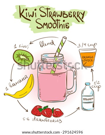 simple strawberry smoothie