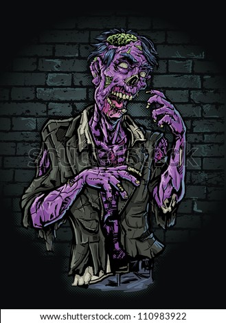 Zombie Stock Vector Illustration 110983922 : Shutterstock