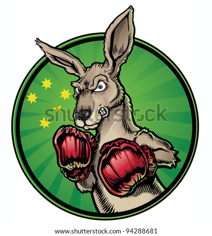 Angry Boxing Kangaroo