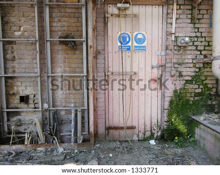 Pink Factory Door