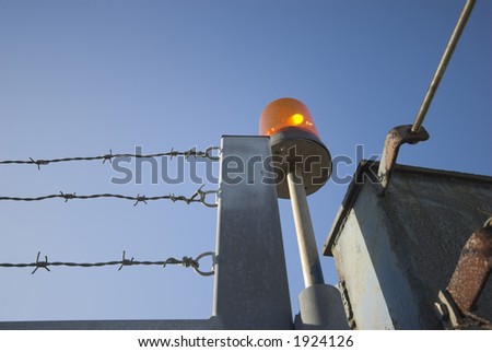 Factory Fence and Red Alarm