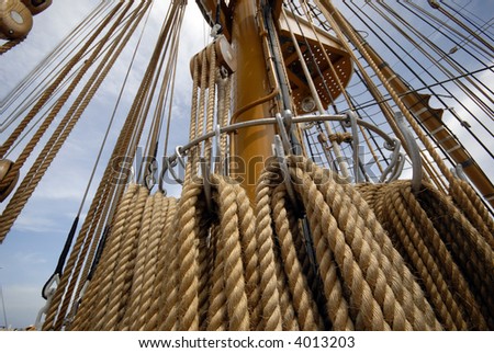 Rigging and Ropes on a Training Ship