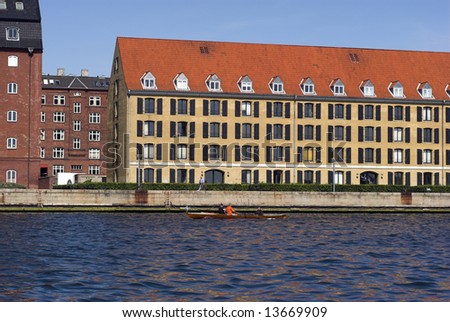 Rowing in Copenhagen – May 2008 – People at the Copenhagen Waterfront – Denmark