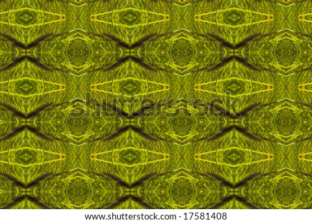 Green Rush Pattern. Computer graphic with wetland green grass all over