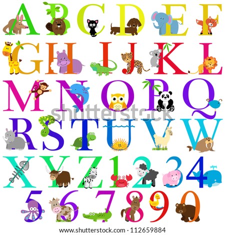 alphabet letters animals