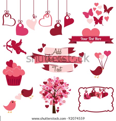 Valentine's Day Design Elements Valentine's Day Design Elements