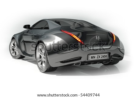 Sport Cars on Black Sports Car Isolated On White Background  My Own Car Design  Logo