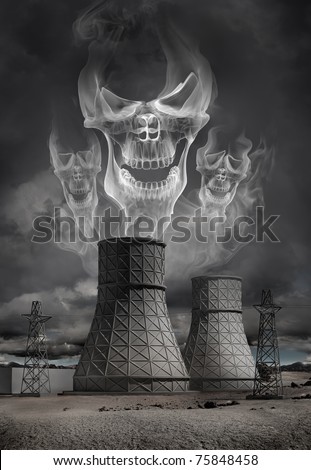 Nuclear power plant accident. Explosion, radiation leakage.
