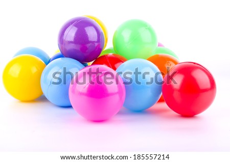 color plastic balls.