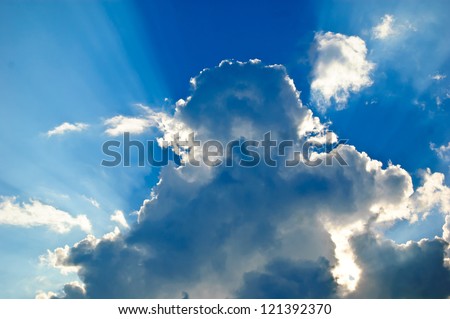 Beam out of the blue cloud./Beam