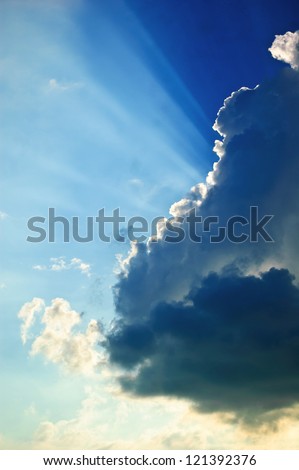 Beam out of the blue cloud./Beam