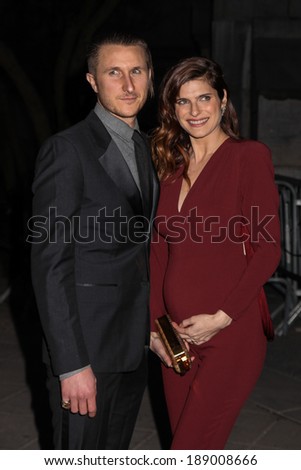 NEW YORK, NY - APRIL 23: Scott Campbell and Lake Bell attend the Vanity Fair Party during the 2014 Tribeca Film Festival at the State Supreme Courthouse on April 23, 2014 in New York City.