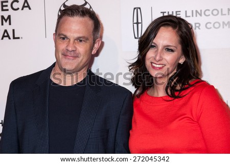 NEW YORK, NY - APRIL 22: Brett Baker  with guest attends the 2015 Tribeca Film Festival world premiere narrative: \'Maggie\' at BMCC Tribeca PAC on April 22, 2015 in New York City.