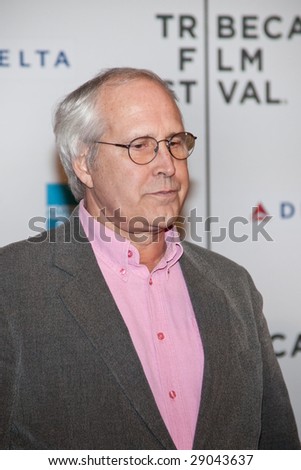 NEW YORK - APRIL 23: Actor Chevy Chase attends the 8th Annual Tribeca Film Festival \'Stay Cool\' premiere at BMCC Tribeca PAC on April 23, 2009 in New York.