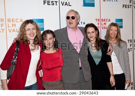 NEW YORK - APRIL 23: Actor Chevy Chase with family attend the 8th Annual Tribeca Film Festival 'Stay Cool' premiere at BMCC Tribeca PAC on April 23, 2009 in New York.